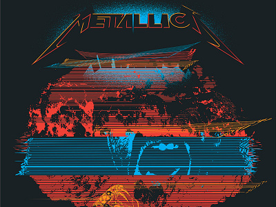 Metallica Poster - Philadelphia 2017 gigposter metallica poster