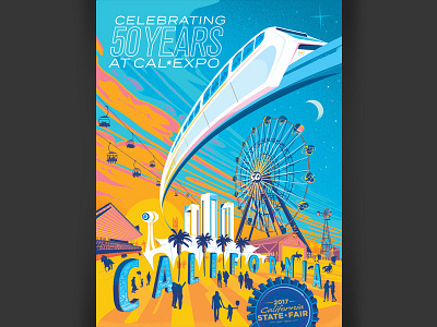 California State Fair Poster 2017 california california state fair disneyland illustration sacramento state fair