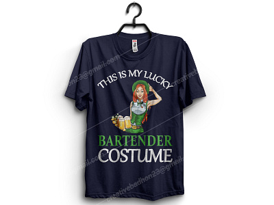 THIS IS MY LUCKY BARTENDER COSTUME amazon t shirts design custom t shirt design design etsy etsy shop irish pinterest t shirt designer teespring tshirt art typography