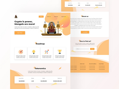 Mongols website adobe xd cryptocurrency figma homepage landing page mongols ui ui design uiux ux design web design