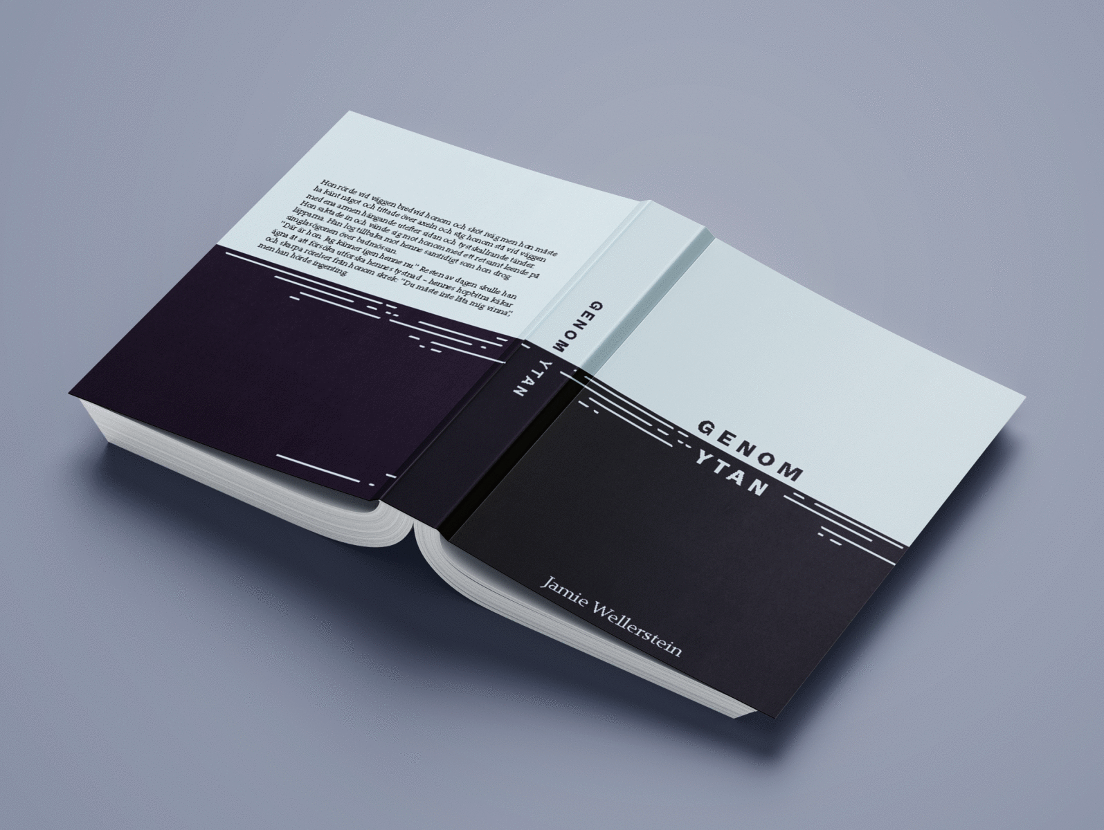Genom Ytan book cover design