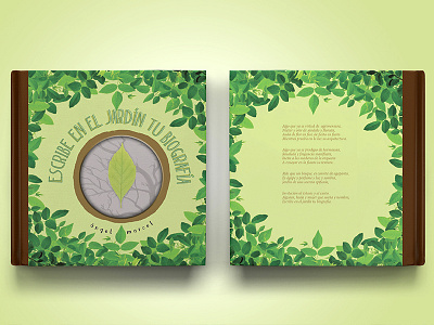 Write on your garden book cover hardcover