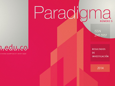 Paradigma Magazine Cover cover flat magazine magenta orange textures