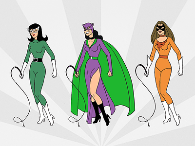 Purr...fect! animation catwoman character comics dc comics design