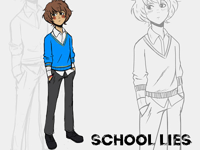 School Lies character design colombia school school uniform