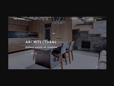 The Angle: Homepage animation art direction design interaction design ui ui design