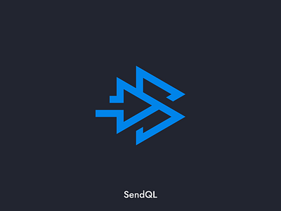 SendQL abstract arrow creative logo delivery design send