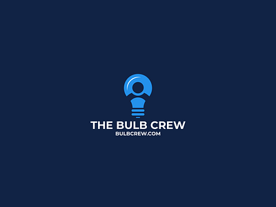 THE BULP CREW abstract bulb lamp logo people