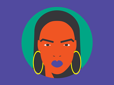 Badass Icons // Rihanna by Martina Ferreira on Dribbble