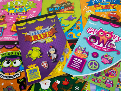Additional sticker and activity books