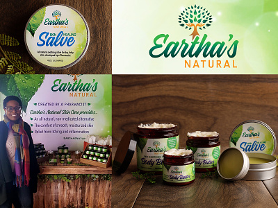Eartha's Natural Materials display label design logo logo design michigan packaging