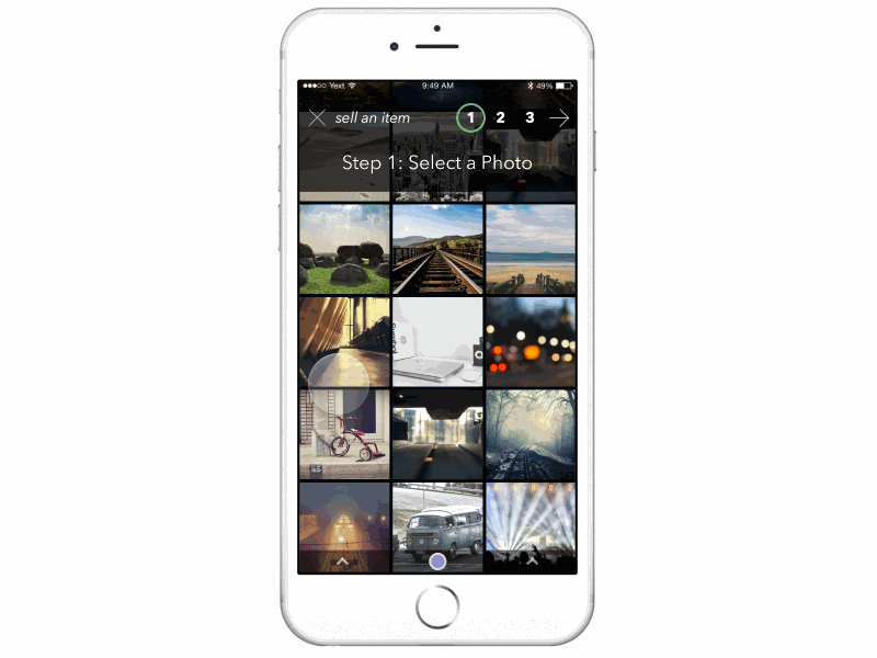 Adding Images from Library framer interaction ios iphone product design ui ux