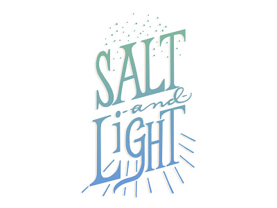 Salt and Light handwritten logo design