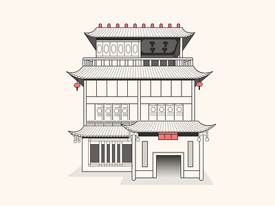 Chinese Storied Pavilion