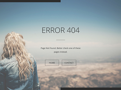 404 page concept - Mountain View.