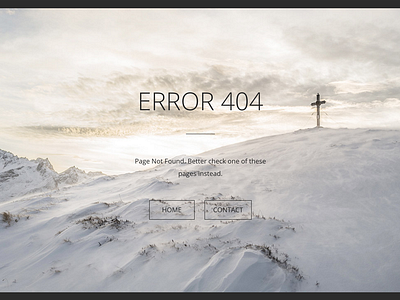 404 page concept - RIP in desert.