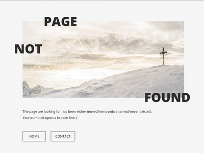 Page not found concept - RIP in desert.