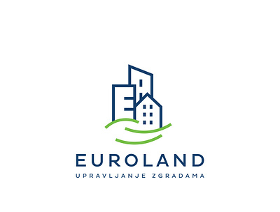 Eurloand logo branding design flat logo