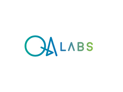 Logo for QA LABS branding design flat graphic design logo