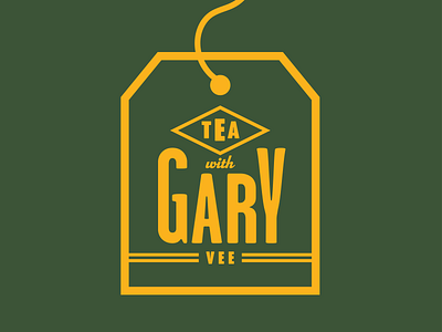 Tea With Gary Vee badge entrepreneur gary gary vee logo retro tea thick lines vaynerchuk vintage