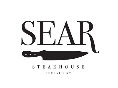 Sear Steakhouse knife restaurant restaurant logo sear steak steakhouse