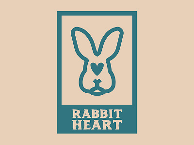 Rabbit Heart band band logo heart logo design rabbit rabbit logo simple
