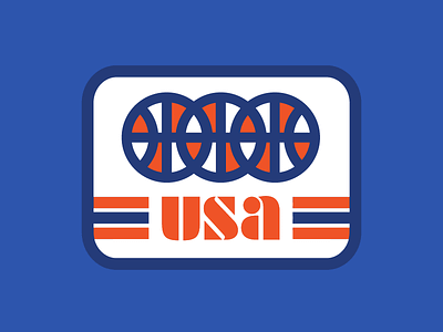 USA Basketball Teamwork badge design dream team logo olympics patch design retro team usa teepublic usa usa basketball