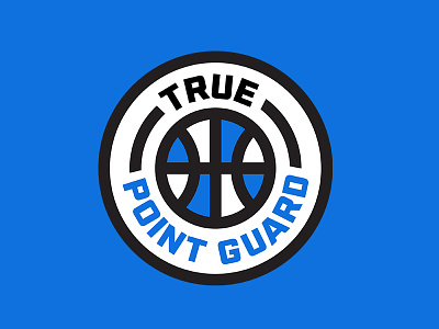 True Point Guard Logo aau badge basketball logo logo design point guard retro sports sports design sports logo thick lines vintage youth sports