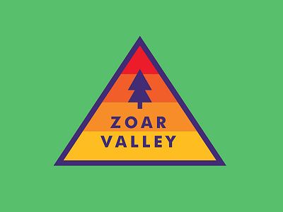 Zoar Valley Outdoor Badge badge design hiking outdoor apparel outdoor badge outdoor patch patch design trail running trees zoar valley