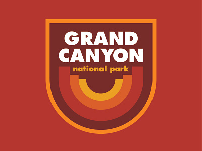 Grand Canyon National Park badge cap grand canyon national parks outdoors patch outdoors sticker patch retro retro badge retro patch thick lines vintage