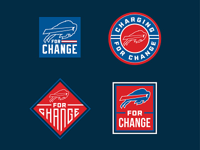 Buffalo Bills for Change Badge Design