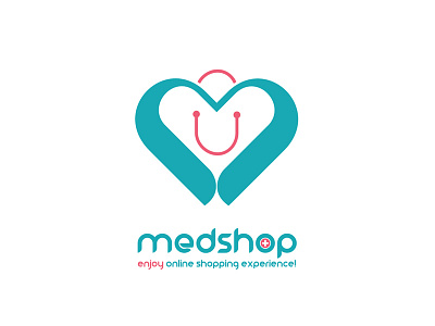 medshop branding creative logo design heart heartlogo logo medical medical logo