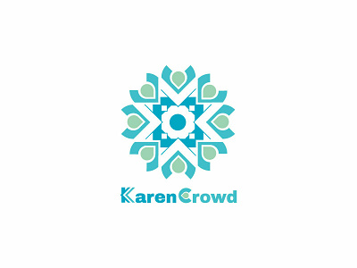 KarenCrowd creative creative logo crowd crowd logo design illustration logo minimal logo vector