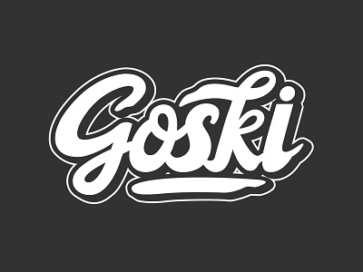 goski design font design illustration