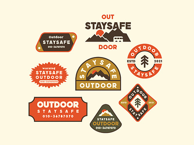outdoor badges badgedesign graphics illustration logo typography