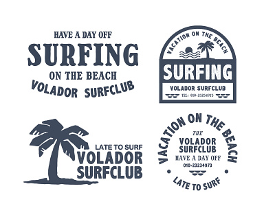 surf badgedesign branding graphics illustration logo