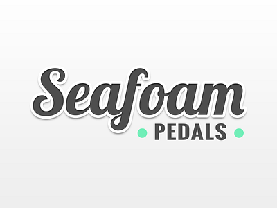 Seafoam Pedals Logo - logo for a guitar pedal company branding logo