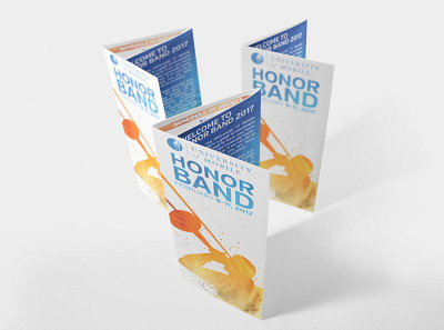 University of Mobile Honor Band Brochures - 2017 brochure graphic design