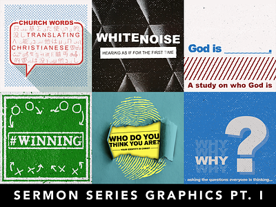 Various Sermon Series Graphics Pt. I