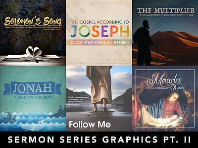 Various Sermon Series Graphics Pt. II
