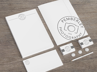 Pemberley Photography Logo branding logo photography