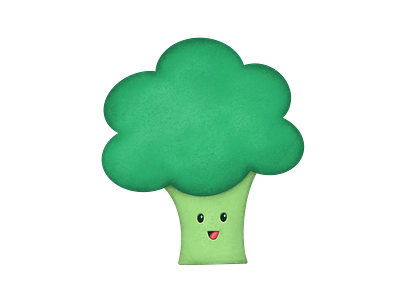 Family of veggies - Broccoli broccoli cooking cooking app cooking class illustration vegetable vegetables