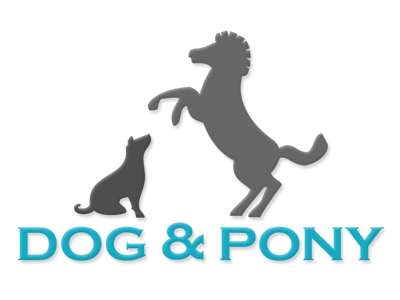 Dog & Pony lettering logo typography