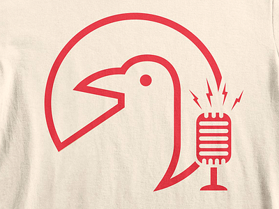 Crows Feet Stew bird cotton bureau crows feet stew logo microphone podcast