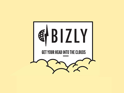 Bizly Reject branding clouds flight logo logo reject tagline travel