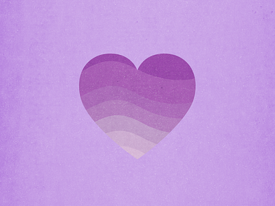 Heart Waves blend color scheme gradient heart purple texture vibrations waves