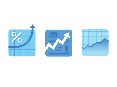 Charts and Things area chart charts graphs icon icons items percentage quadrants