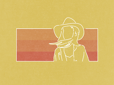 Girl In The Coat (Desert Remix) illustration line line art lines sunset texture
