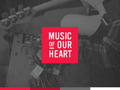 Logo: Music of Our Heart branding identity logo logos music music blog