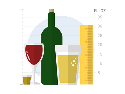 Measuring Your Drinking beer drinking drinks fluid ounces fluids measure ruler shots wine